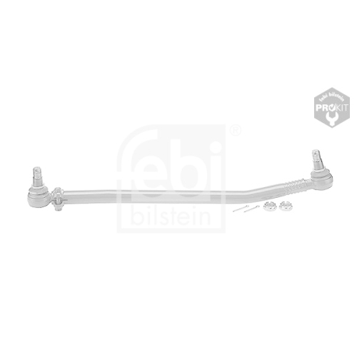 Febi Bilstein 03409 Lenkstange mit Kronenmuttern und Splinten, vom Lenkgetriebe zur 1. Vorderachse , 1 St&uuml;ck