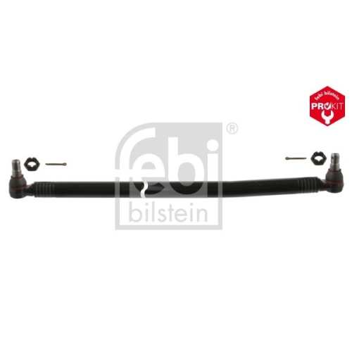Febi Bilstein 39345 Lenkstange mit Kronenmuttern und Splinten, vom 1. Lenkzwischenhebel zum 2. Lenkzwischenhebel , 1 St&uuml;ck