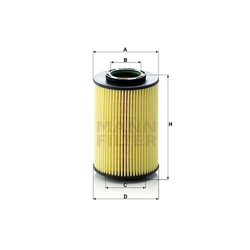 &Ouml;lfilter MANN-FILTER HU 822/5 x f&uuml;r HYUNDAI KIA