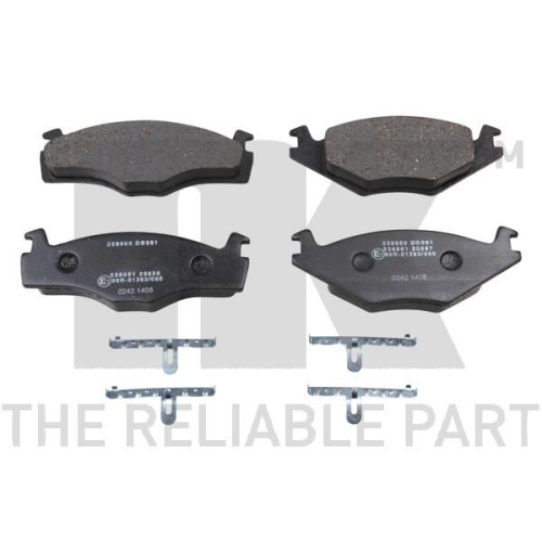 Bremsbelagsatz, Scheibenbremse NK 229969 f&uuml;r SEAT VW, Vorderachse