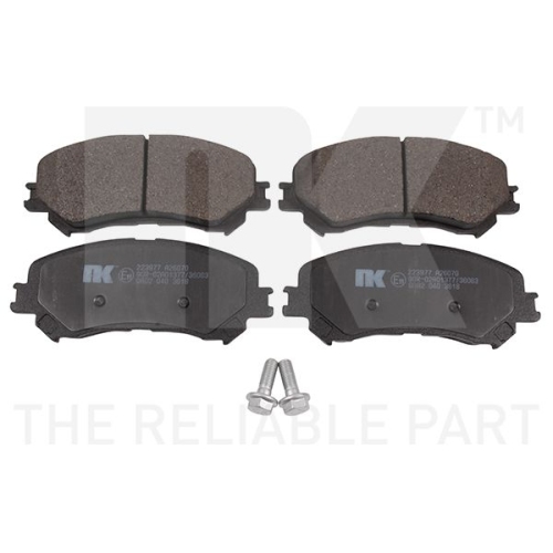 Bremsbelagsatz, Scheibenbremse NK 223977 f&uuml;r RENAULT, Vorderachse
