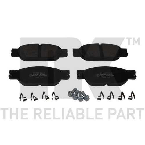 Bremsbelagsatz, Scheibenbremse NK 224026 f&uuml;r JAGUAR, Vorderachse