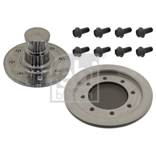 Febi Bilstein 03438 Zugsattelzapfen mit Anbaumaterial , 1 St&uuml;ck