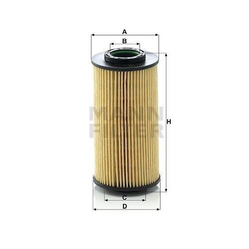 &Ouml;lfilter MANN-FILTER HU 712/10 x f&uuml;r HYUNDAI KIA