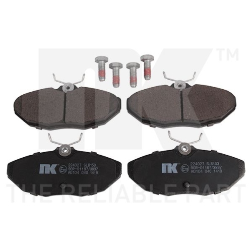 Bremsbelagsatz, Scheibenbremse NK 224027 f&uuml;r CHRYSLER DAIMLER DODGE JAGUAR