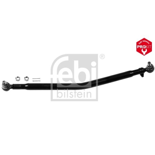 Febi Bilstein 18097 Lenkstange mit Kronenmuttern und Splinten, vom Lenkgetriebe zur 1. Vorderachse , 1 St&uuml;ck
