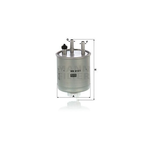 Kraftstofffilter MANN-FILTER WK 918/1 f&uuml;r RENAULT