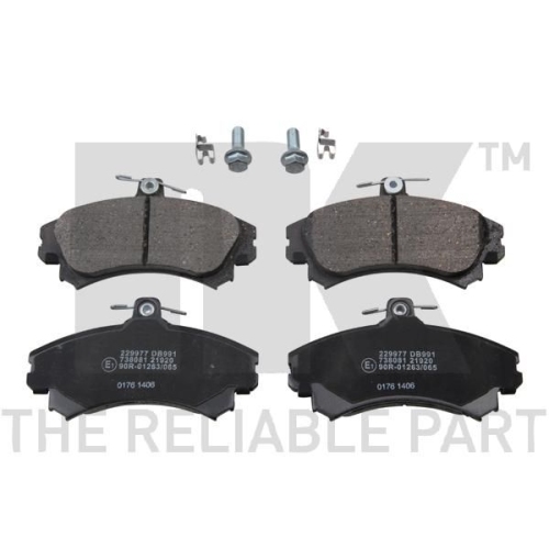 Bremsbelagsatz, Scheibenbremse NK 229977 f&uuml;r MITSUBISHI VOLVO PROTON SMART