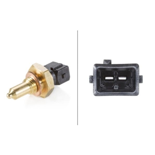 Sensor, K&uuml;hlmitteltemperatur HELLA 6PT 009 107-851 f&uuml;r BMW LAND ROVER, hinten