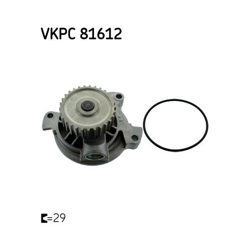Wasserpumpe SKF VKPC 81612 f&uuml;r AUDI SEAT SKODA VW