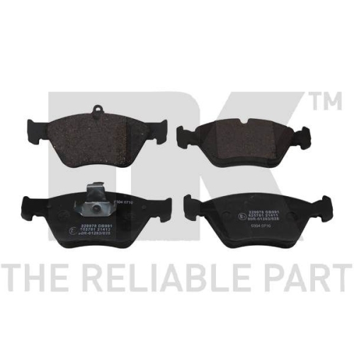 Bremsbelagsatz, Scheibenbremse NK 229978 f&uuml;r OPEL SAAB VAUXHALL, Vorderachse