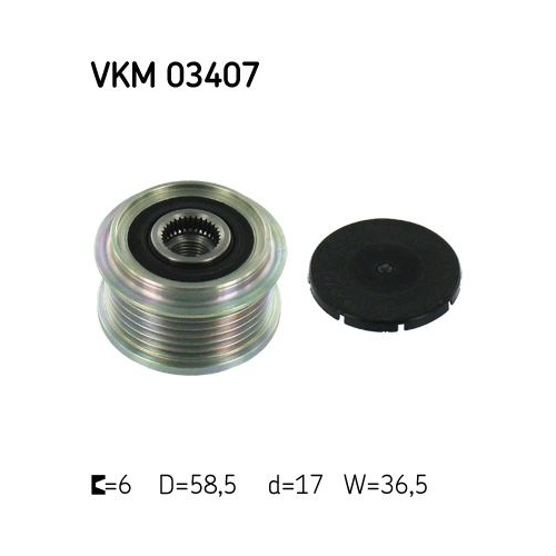 Generatorfreilauf SKF VKM 03407 f&uuml;r FIAT