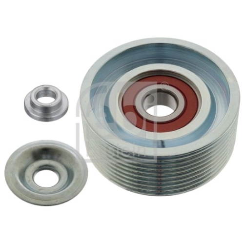 Febi Bilstein 100566 Umlenkrolle f&uuml;r Keilrippenriemen, mit Schraube , 1 St&uuml;ck