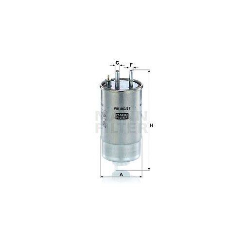 Kraftstofffilter MANN-FILTER WK 853/21 f&uuml;r CITRO&Euml;N FIAT FORD OPEL PEUGEOT