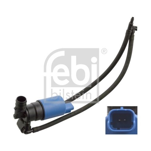 Febi Bilstein 103389 Waschwasserpumpe f&uuml;r Scheibenreinigungsanlage , 1 St&uuml;ck