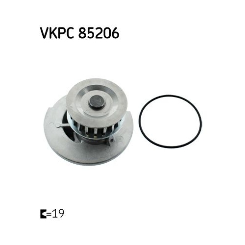 Wasserpumpe SKF VKPC 85206 f&uuml;r OPEL VAUXHALL DAEWOO