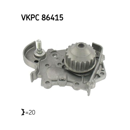 Wasserpumpe SKF VKPC 86415 f&uuml;r RENAULT
