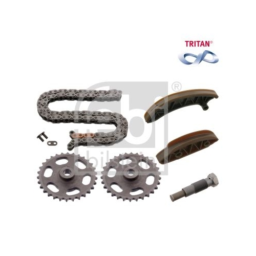 Febi Bilstein 49211 Steuerkettensatz f&uuml;r Nockenwelle, TRITAN&reg;-beschichtet , 1 St&uuml;ck
