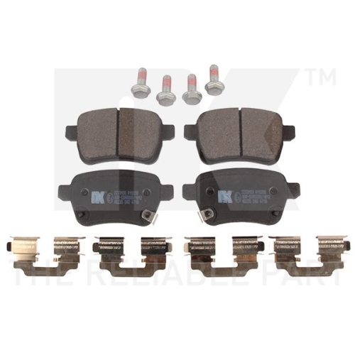 Bremsbelagsatz, Scheibenbremse NK 2223100 f&uuml;r FIAT, Hinterachse