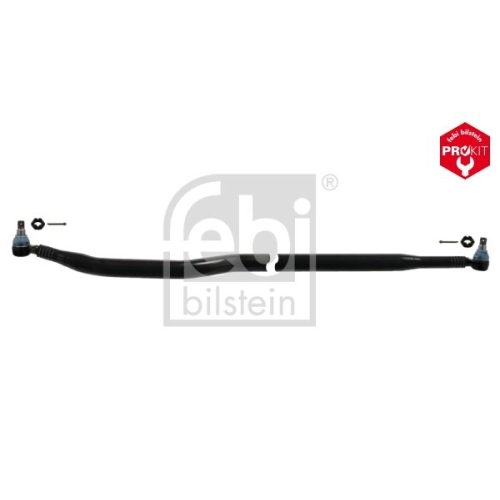 Febi Bilstein 39368 Lenkstange mit Kronenmuttern und Splinten, vom Lenkgetriebe zum 1. Lenkzwischenhebel , 1 St&uuml;ck