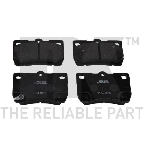 Bremsbelagsatz, Scheibenbremse NK 224574 f&uuml;r TOYOTA LEXUS, Hinterachse