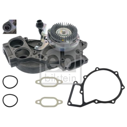 Febi Bilstein 100573 Wasserpumpe elektromagnetisch , 1 St&uuml;ck