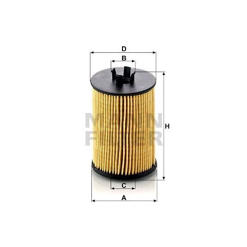 &Ouml;lfilter MANN-FILTER HU 612/1 x f&uuml;r MERCEDES-BENZ