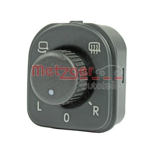 Schalter, Spiegelverstellung METZGER 0916488 GREENPARTS f&uuml;r VAG, fahrerseitig