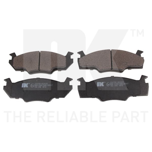 Bremsbelagsatz, Scheibenbremse NK 224709 f&uuml;r VW, Vorderachse
