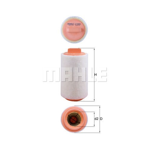 Luftfilter KNECHT LX 3251 f&uuml;r BMW