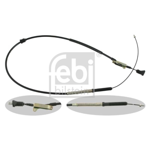 Febi Bilstein 1x 15751 Seilzug, Feststellbremse f&uuml;r Volvo, hinten links