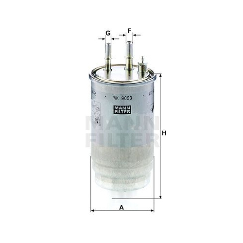 Kraftstofffilter MANN-FILTER WK 9053 z f&uuml;r CITRO&Euml;N FIAT PEUGEOT