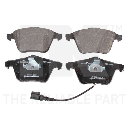 Bremsbelagsatz, Scheibenbremse NK 2247110 f&uuml;r AUDI SEAT SKODA VW, Vorderachse