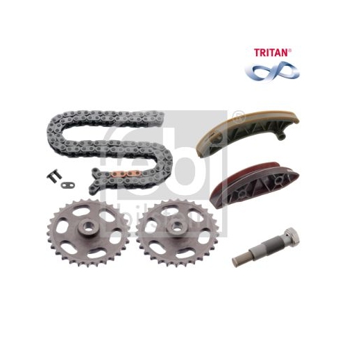 Febi Bilstein 49571 Steuerkettensatz f&uuml;r Nockenwelle, TRITAN&reg;-beschichtet , 1 St&uuml;ck