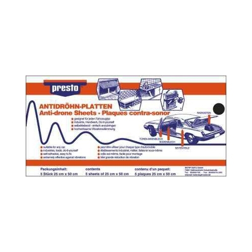 Anti-Dr&ouml;hn-Matte PRESTO 608012 Presto Antidr&ouml;hn-Platten schw.