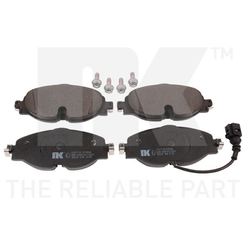 Bremsbelagsatz, Scheibenbremse NK 2247113 f&uuml;r AUDI SEAT SKODA VW, Vorderachse