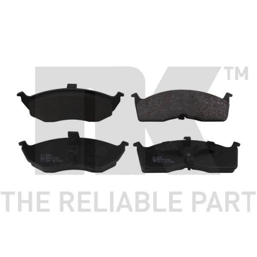 Bremsbelagsatz, Scheibenbremse NK 229311 f&uuml;r CHRYSLER DODGE, Vorderachse
