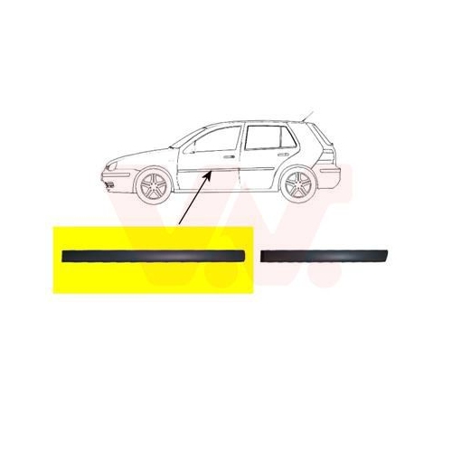 Zier-/Schutzleiste, T&uuml;r VAN WEZEL 5888423 f&uuml;r VW, vorne links