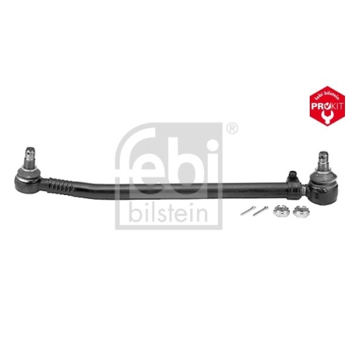 Febi Bilstein 15756 Lenkstange mit Kronenmuttern und Splinten, vom Lenkgetriebe zur 1. Vorderachse , 1 St&uuml;ck