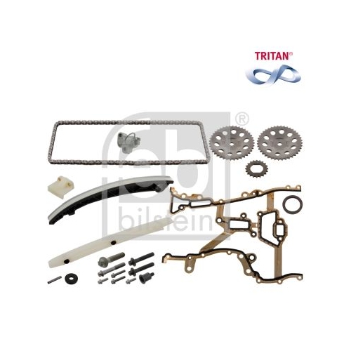 Febi Bilstein 1x 49689 Steuerkettensatz f&uuml;r Nockenwelle TRITAN&reg; beschichtet