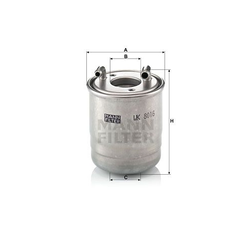 Kraftstofffilter MANN-FILTER WK 8016 x f&uuml;r MERCEDES-BENZ