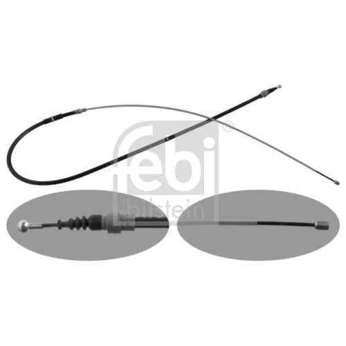 Febi Bilstein 1x 28085 Seilzug, Feststellbremse f&uuml;r Skoda, hinten links