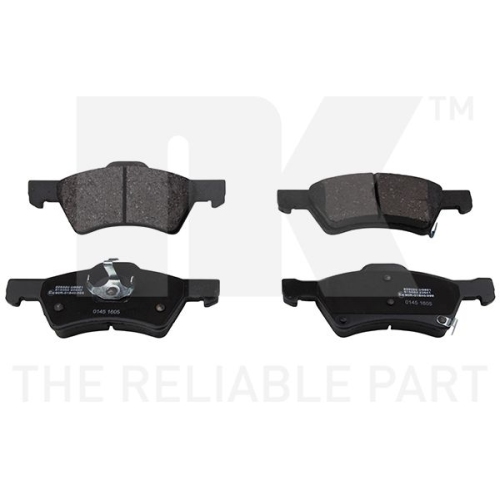 Bremsbelagsatz, Scheibenbremse NK 229320 f&uuml;r CHRYSLER DODGE, Vorderachse