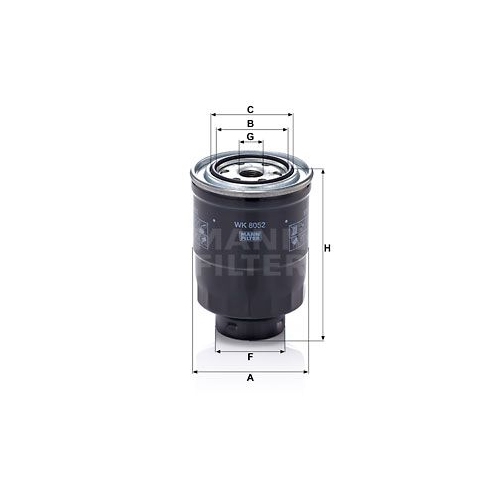 Kraftstofffilter MANN-FILTER WK 8052 z f&uuml;r MAZDA