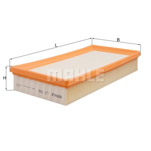 Luftfilter KNECHT LX 756 f&uuml;r TOYOTA