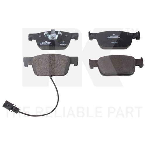Bremsbelagsatz, Scheibenbremse NK 2247124 f&uuml;r AUDI, Vorderachse