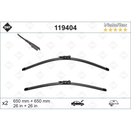SWF VisioFlex OE (x2) Wischerblatt 119404