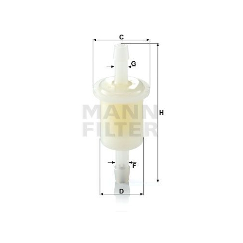 Kraftstofffilter MANN-FILTER WK 21 (10) f&uuml;r BOMAG AMMANN