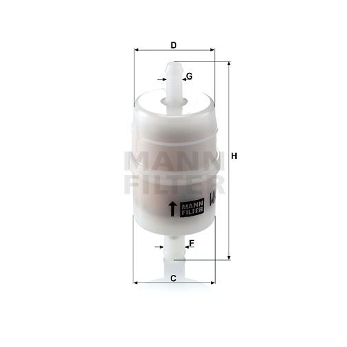 Kraftstofffilter MANN-FILTER WK 32/6 f&uuml;r ISUZU MERCEDES-BENZ