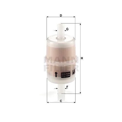 Kraftstofffilter MANN-FILTER WK 32/7 f&uuml;r LEYLAND MERCEDES-BENZ VAG